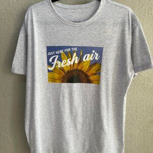Aerie “Fresh Air” Gray Heather Graphic T-Shirt – Size Small (NWT)